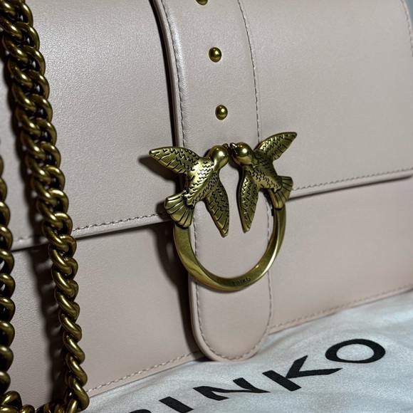 Pinko Blush Crossbody Bag with Gold Chain - Picture 5 of 5